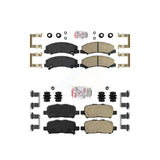 AmeriBRAKES Front Rear Ceramic Disc Brake Pads Kit For Chevrolet Impala Limited KNF-100529