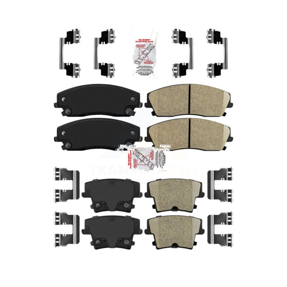 AmeriBRAKES Front Rear Ceramic Disc Brake Pads Kit For Dodge Charger Chrysler 300 Challenger Magnum KNF-100331