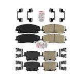 AmeriBRAKES Front Rear Ceramic Disc Brake Pads Kit For Dodge Charger Chrysler 300 Challenger Magnum KNF-100331