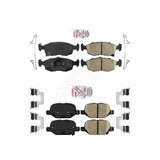 AmeriBRAKES Front Rear Ceramic Disc Brake Pads Kit For Fiat 500 KNF-100906