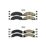 AmeriBRAKES Front Rear Ceramic Disc Brake Pads Kit For Ford E-350 Super Duty E-250 E-150 E-450 Econoline KNF-101311