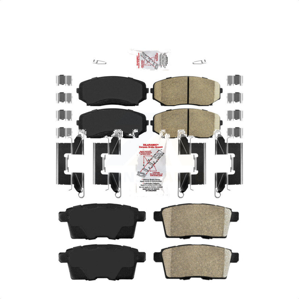 AmeriBRAKES Front Rear Ceramic Disc Brake Pads Kit For Ford Edge Mazda CX-9 CX-7 Lincoln MKX KNF-101236