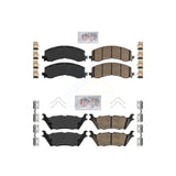 AmeriBRAKES Front Rear Ceramic Disc Brake Pads Kit For Ford F-150 Expedition KNF-101304