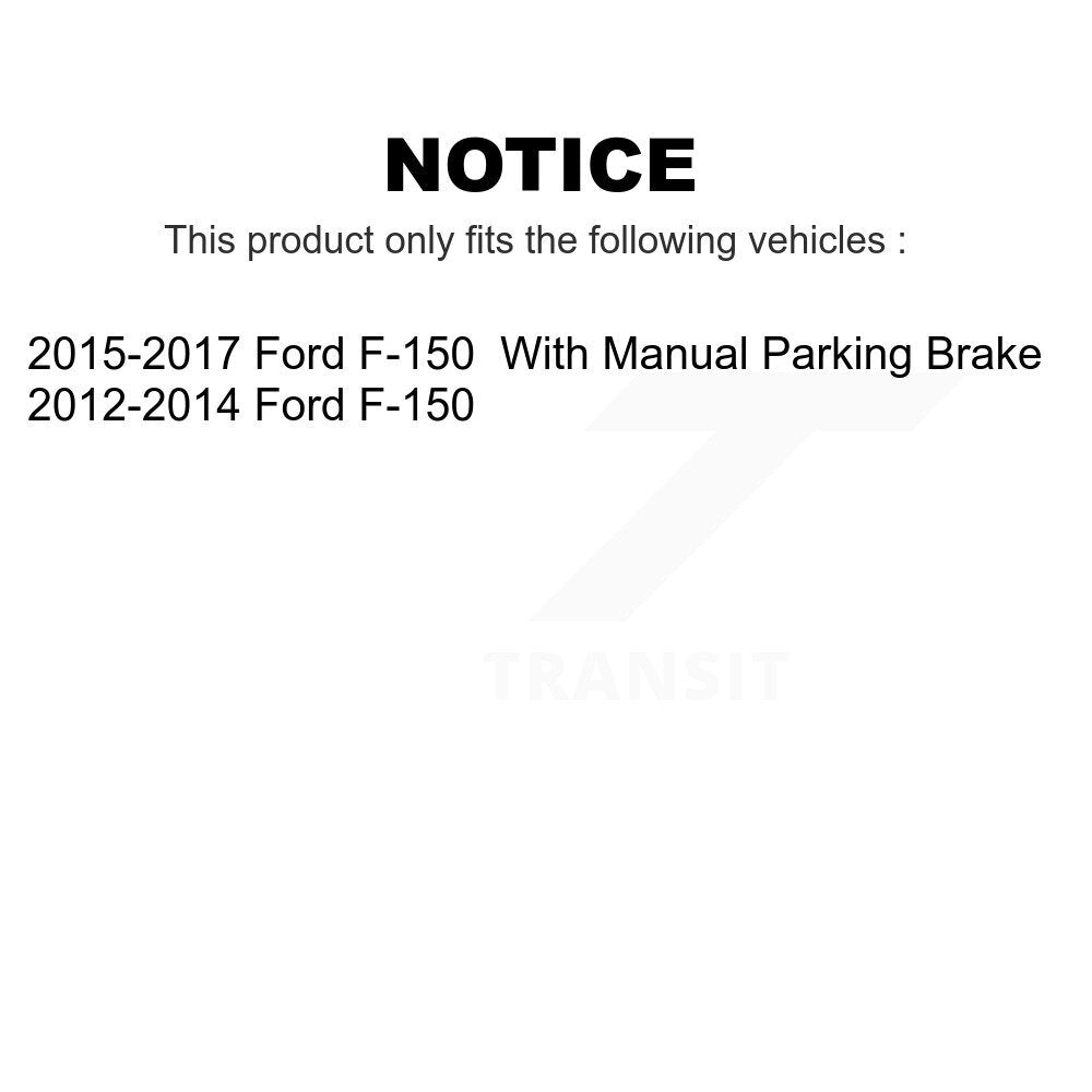AmeriBRAKES Front Rear Ceramic Disc Brake Pads Kit For Ford F-150 KNF-101175