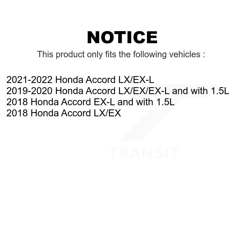 AmeriBRAKES Front Rear Ceramic Disc Brake Pads Kit For Honda Accord KNF-101142