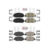 AmeriBRAKES Front Rear Ceramic Disc Brake Pads Kit For Honda CR-V KNF-100411