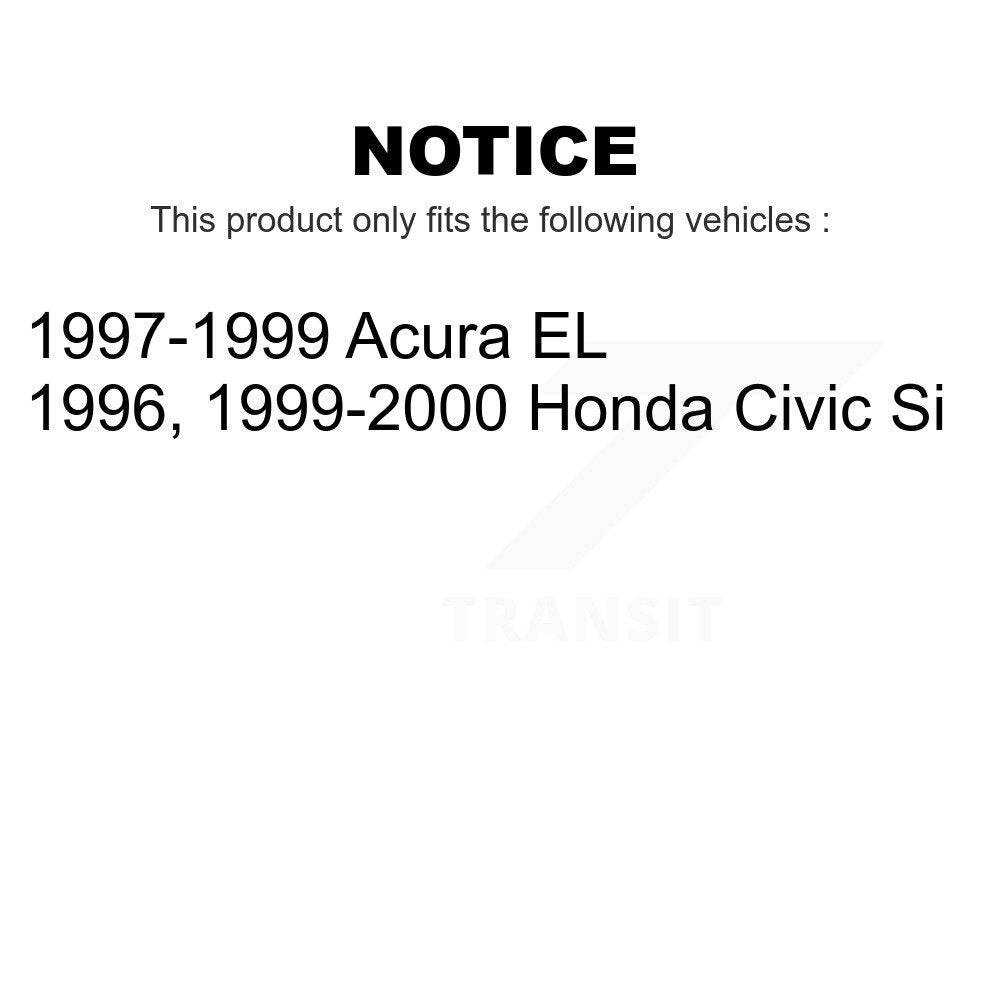 AmeriBRAKES Front Rear Ceramic Disc Brake Pads Kit For Honda Civic Acura EL KNF-100107