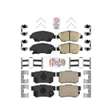 AmeriBRAKES Front Rear Ceramic Disc Brake Pads Kit For Honda Civic KNF-100113