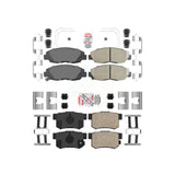 AmeriBRAKES Front Rear Ceramic Disc Brake Pads Kit For Honda Civic KNF-100300