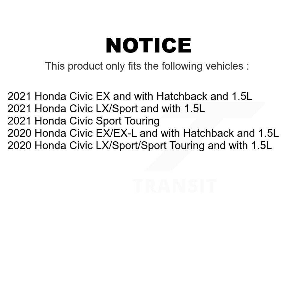 AmeriBRAKES Front Rear Ceramic Disc Brake Pads Kit For Honda Civic KNF-100309