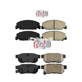 AmeriBRAKES Front Rear Ceramic Disc Brake Pads Kit For Honda Civic del Sol KNF-100106