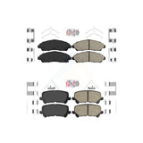 AmeriBRAKES Front Rear Ceramic Disc Brake Pads Kit For Honda Pilot Acura MDX Ridgeline KNF-101407
