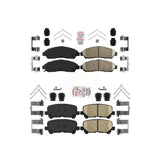 AmeriBRAKES Front Rear Ceramic Disc Brake Pads Kit For Honda Pilot Acura MDX ZDX KNF-100754