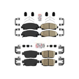 AmeriBRAKES Front Rear Ceramic Disc Brake Pads Kit For Honda Ridgeline Acura TL KNF-101280