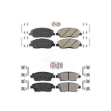 AmeriBRAKES Front Rear Ceramic Disc Brake Pads Kit For Hyundai Genesis 3.8L KNF-101198