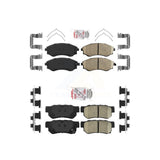 AmeriBRAKES Front Rear Ceramic Disc Brake Pads Kit For Hyundai Sonata Kia Optima Magentis KNF-100777