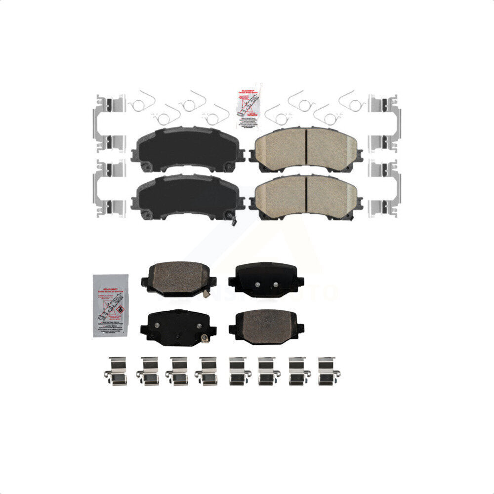 AmeriBRAKES Front Rear Ceramic Disc Brake Pads Kit For INFINITI QX50 QX55 KNF-101695