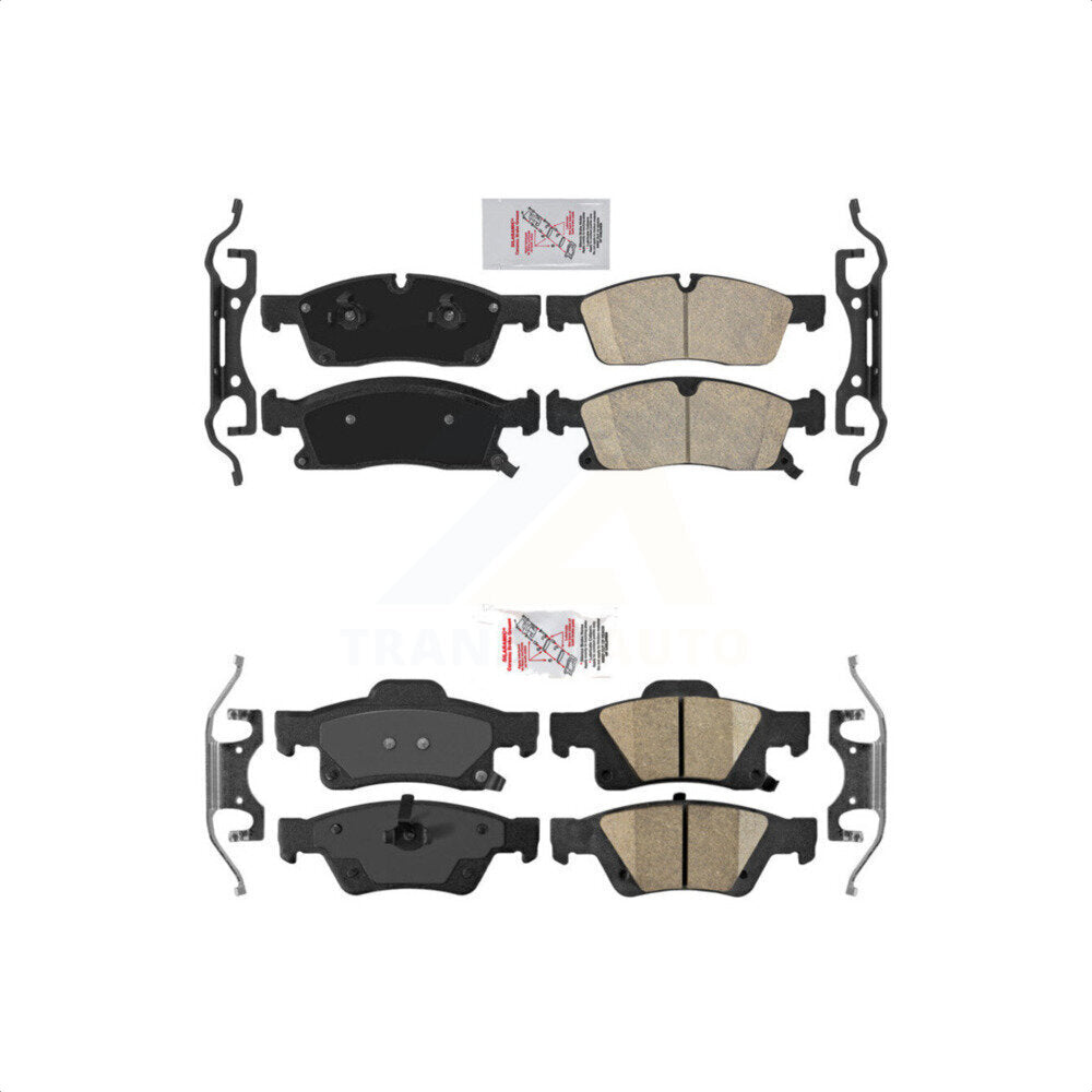 AmeriBRAKES Front Rear Ceramic Disc Brake Pads Kit For Jeep Grand Cherokee Dodge Durango KNF-100396