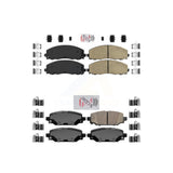 AmeriBRAKES Front Rear Ceramic Disc Brake Pads Kit For Jeep Wrangler KNF-101502