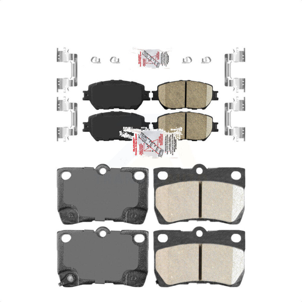 AmeriBRAKES Front Rear Ceramic Disc Brake Pads Kit For Lexus IS250 GS300 KNF-100650