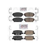 AmeriBRAKES Front Rear Ceramic Disc Brake Pads Kit For Mazda 3 Sport KNF-100230