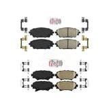 AmeriBRAKES Front Rear Ceramic Disc Brake Pads Kit For Mazda 3 Sport KNF-101205