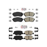AmeriBRAKES Front Rear Ceramic Disc Brake Pads Kit For Mazda 6 KNF-100796