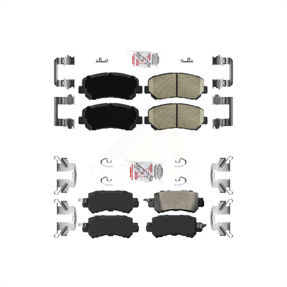 AmeriBRAKES Front Rear Ceramic Disc Brake Pads Kit For Mazda CX-5 KNF-101040
