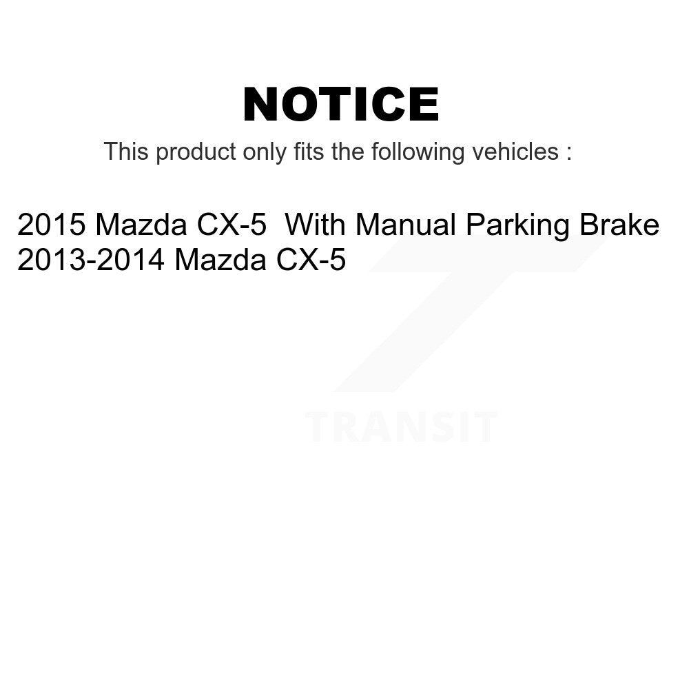 AmeriBRAKES Front Rear Ceramic Disc Brake Pads Kit For Mazda CX-5 KNF-101041