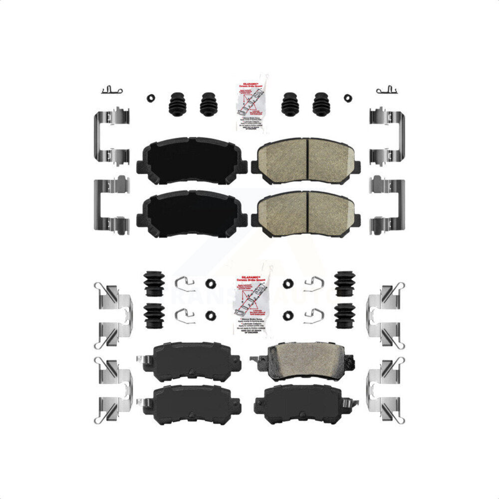 AmeriBRAKES Front Rear Ceramic Disc Brake Pads Kit For Mazda CX-5 KNF-101041