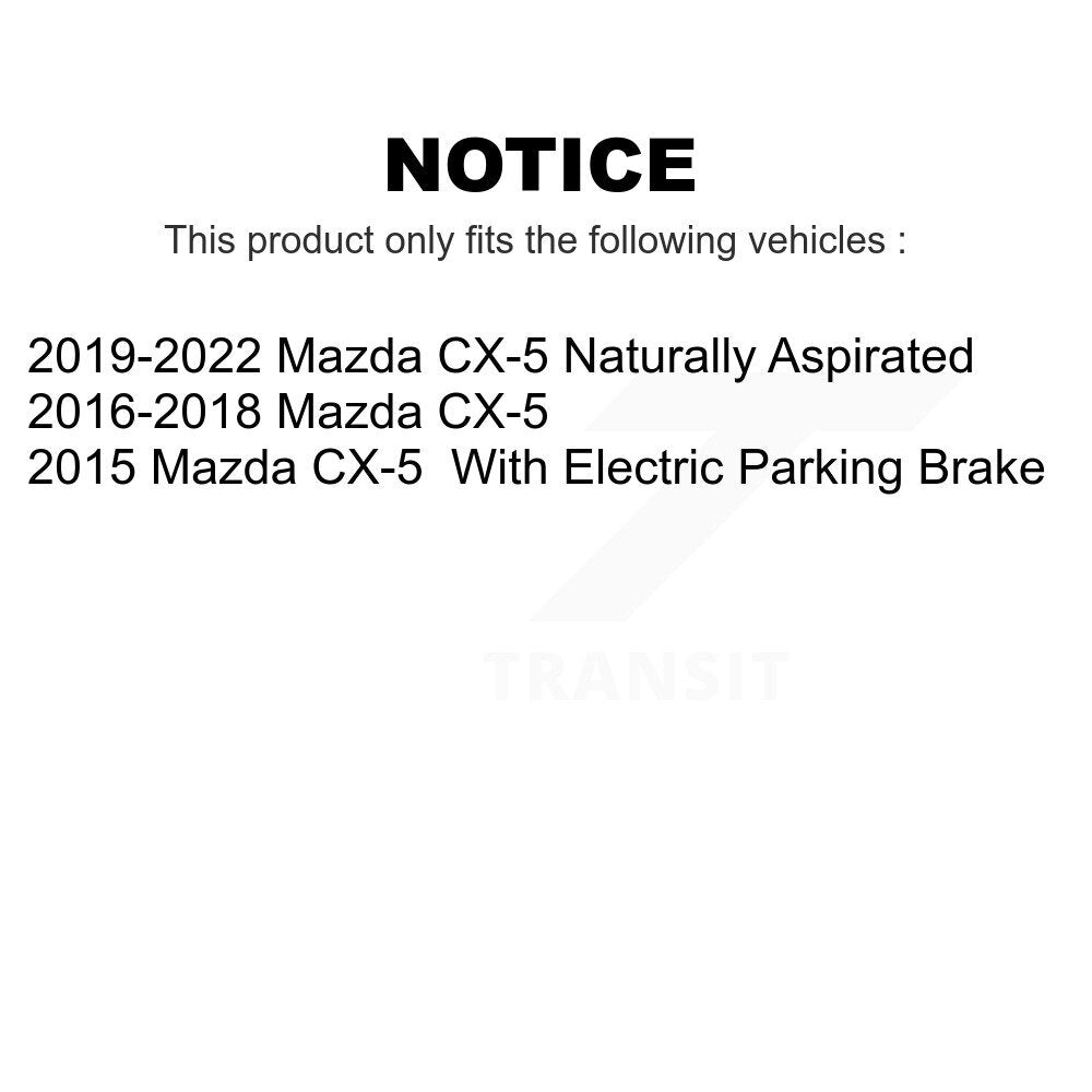 AmeriBRAKES Front Rear Ceramic Disc Brake Pads Kit For Mazda CX-5 KNF-101043