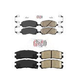 AmeriBRAKES Front Rear Ceramic Disc Brake Pads Kit For Mitsubishi Galant Eclipse Chrysler Sebring Dodge Stratus KNF-101219