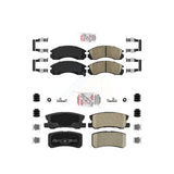 AmeriBRAKES Front Rear Ceramic Disc Brake Pads Kit For Mitsubishi Lancer KNF-101513