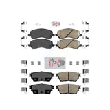 AmeriBRAKES Front Rear Ceramic Disc Brake Pads Kit For Mitsubishi Outlander KNF-101227