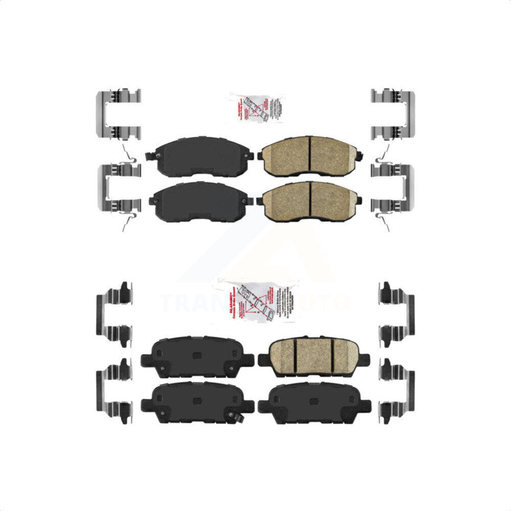AmeriBRAKES Front Rear Ceramic Disc Brake Pads Kit For Nissan Altima Juke KNF-100034