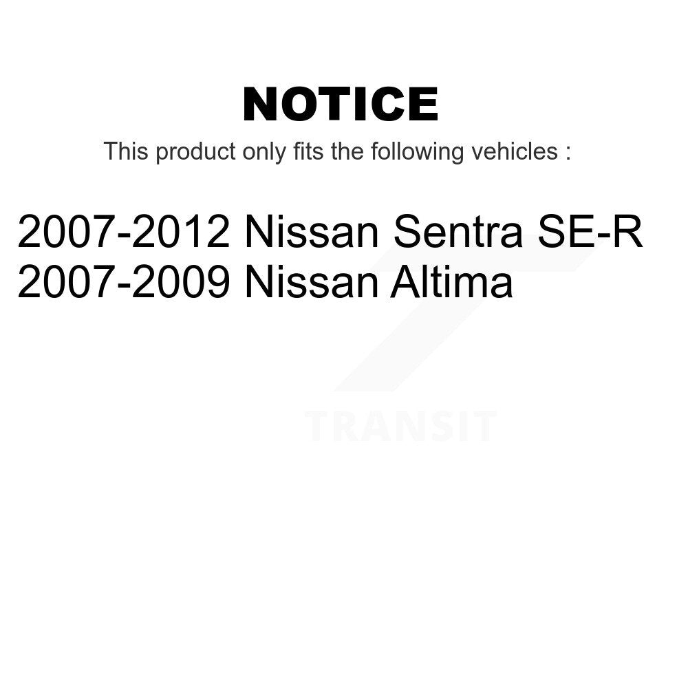 AmeriBRAKES Front Rear Ceramic Disc Brake Pads Kit For Nissan Altima Sentra KNF-100039
