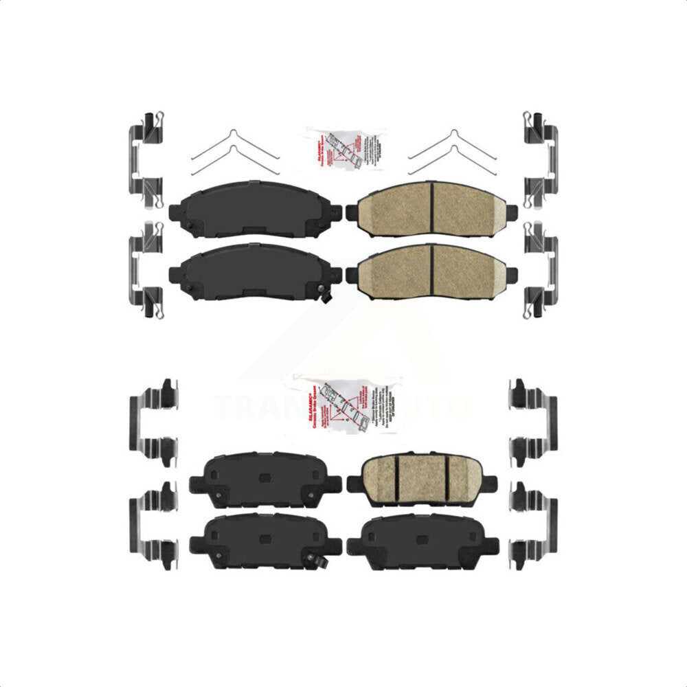AmeriBRAKES Front Rear Ceramic Disc Brake Pads Kit For Nissan LEAF KNF-100428