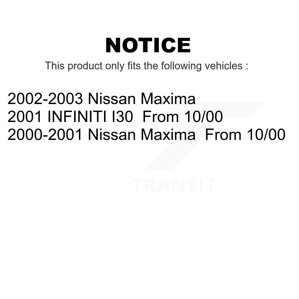 AmeriBRAKES Front Rear Ceramic Disc Brake Pads Kit For Nissan Maxima INFINITI I30 KNF-100702