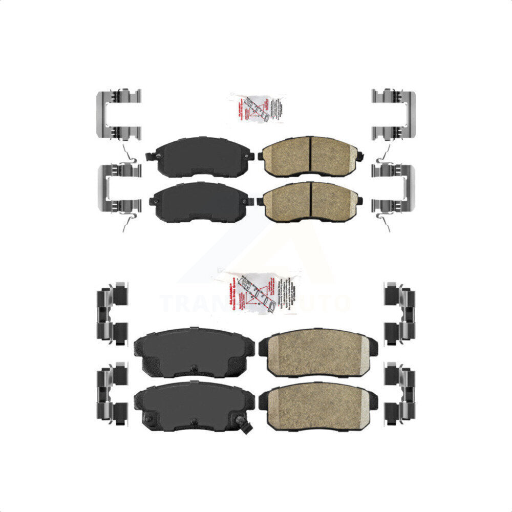 AmeriBRAKES Front Rear Ceramic Disc Brake Pads Kit For Nissan Maxima INFINITI I30 KNF-100702