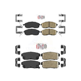 AmeriBRAKES Front Rear Ceramic Disc Brake Pads Kit For Nissan Maxima INFINITI I30 KNF-100702