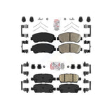 AmeriBRAKES Front Rear Ceramic Disc Brake Pads Kit For Nissan Maxima Juke KNF-100041