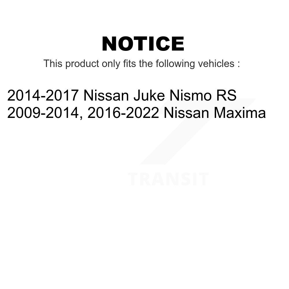 AmeriBRAKES Front Rear Ceramic Disc Brake Pads Kit For Nissan Maxima Juke KNF-100044