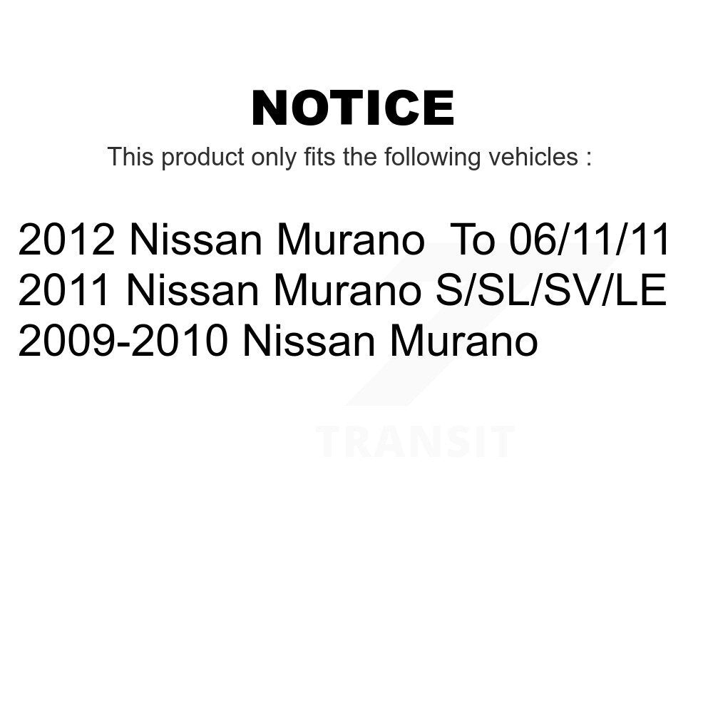 AmeriBRAKES Front Rear Ceramic Disc Brake Pads Kit For Nissan Murano KNF-101274
