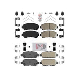 AmeriBRAKES Front Rear Ceramic Disc Brake Pads Kit For Nissan Rogue Select KNF-101599