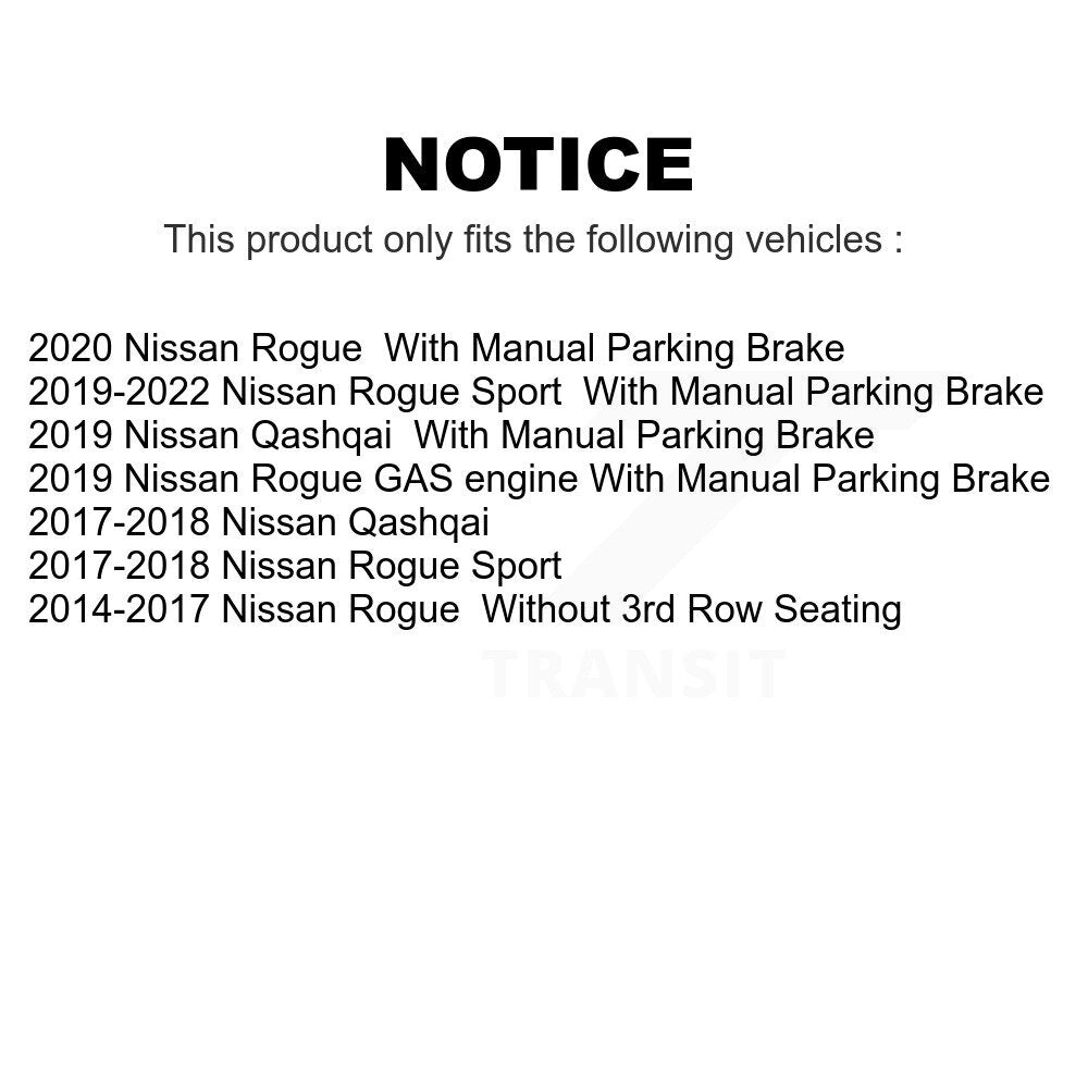AmeriBRAKES Front Rear Ceramic Disc Brake Pads Kit For Nissan Rogue Sport Qashqai KNF-101261