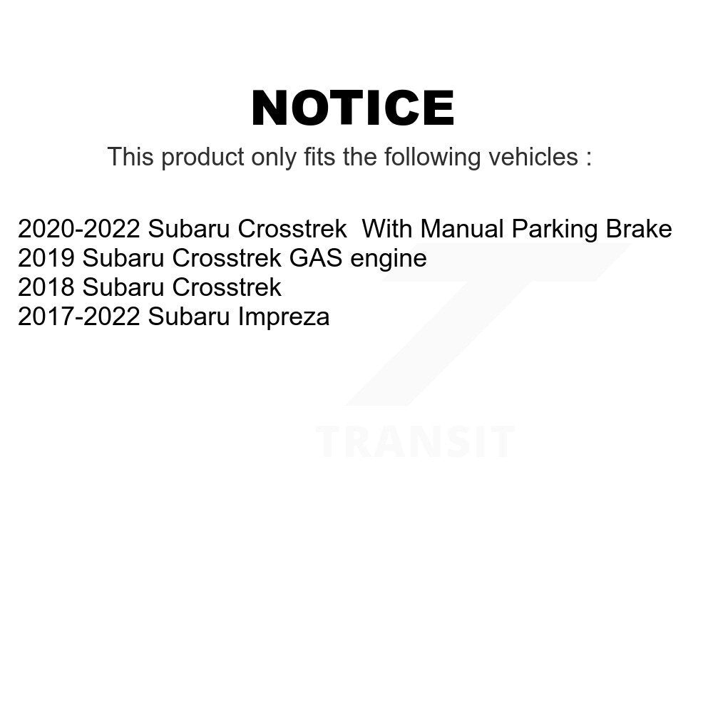 AmeriBRAKES Front Rear Ceramic Disc Brake Pads Kit For Subaru Crosstrek Impreza KNF-101430