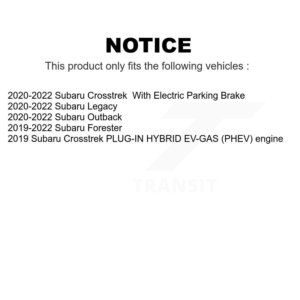 AmeriBRAKES Front Rear Ceramic Disc Brake Pads Kit For Subaru Forester Crosstrek Outback Legacy KNF-101432