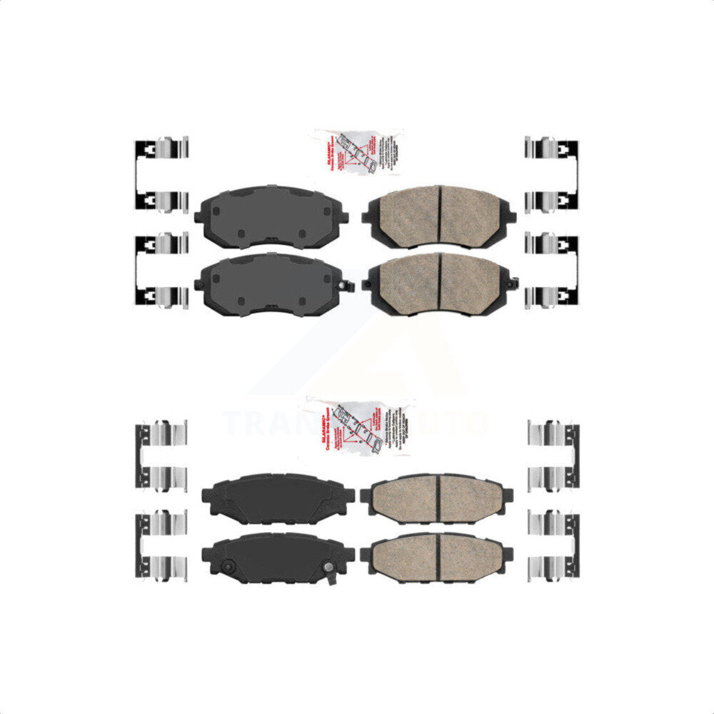 AmeriBRAKES Front Rear Ceramic Disc Brake Pads Kit For Subaru Outback Legacy Forester Impreza WRX KNF-100899