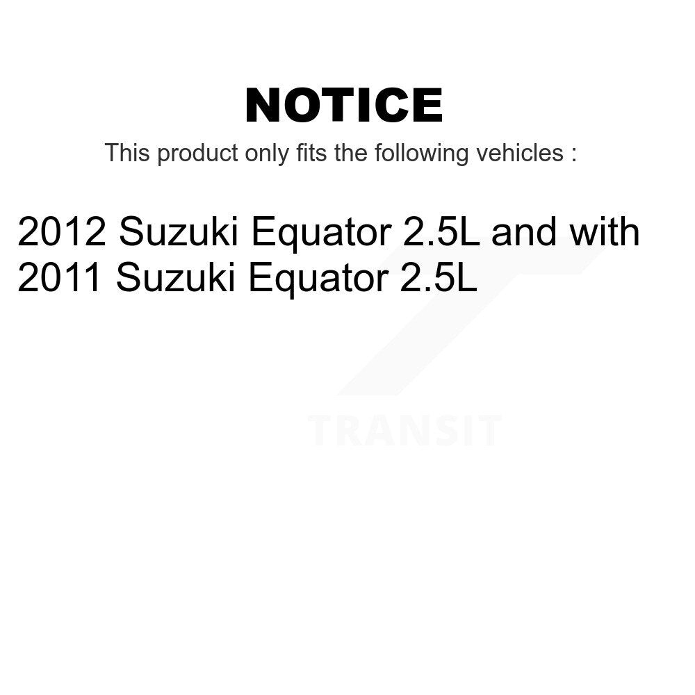 AmeriBRAKES Front Rear Ceramic Disc Brake Pads Kit For Suzuki Equator KNF-100438
