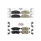 AmeriBRAKES Front Rear Ceramic Disc Brake Pads Kit For Suzuki Equator KNF-100441